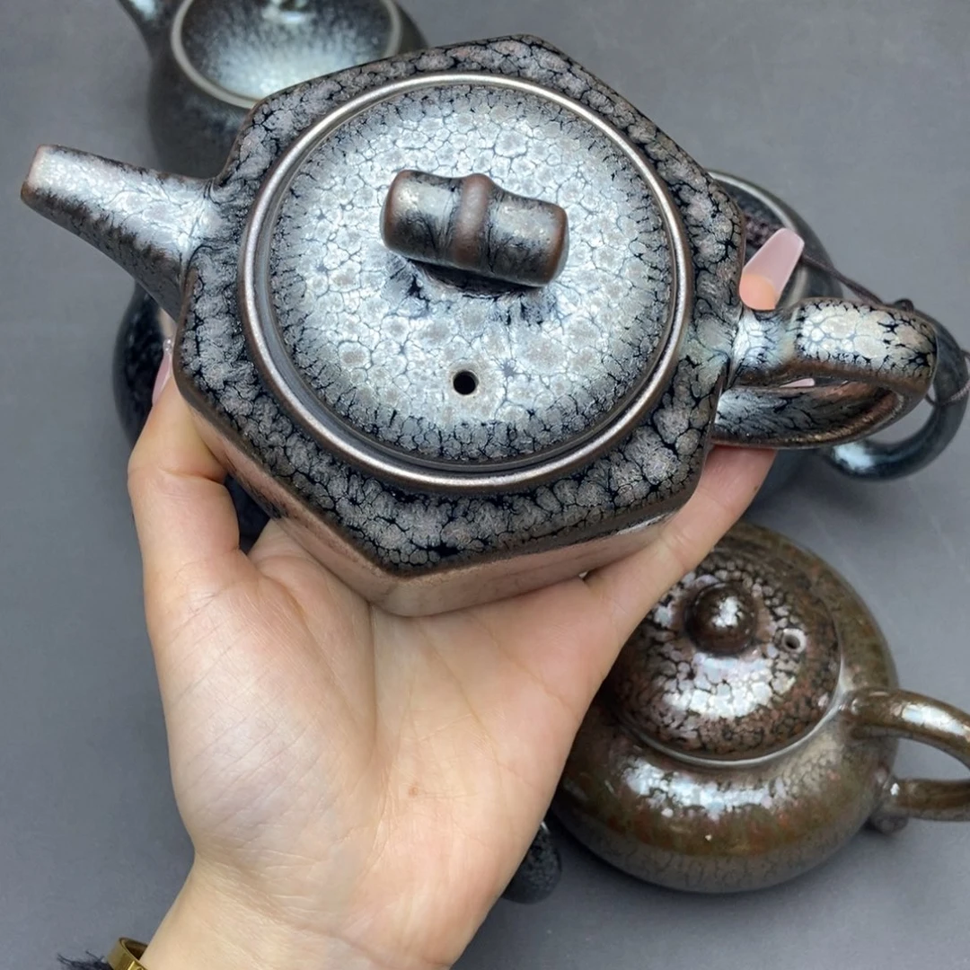 茶盏建阳建盏铁胎茶壶