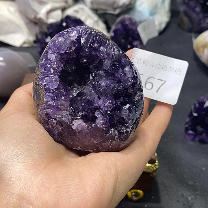 紫晶珠宝半成品未镶嵌