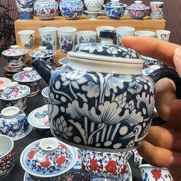 微瑕一路连科壶壶柴窑