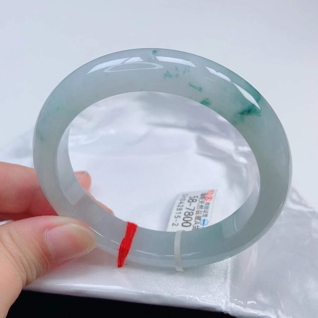 未镶嵌手镯翡翠58正圈