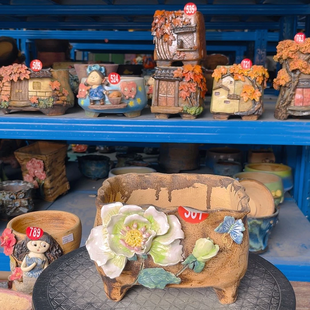 福利361 号手工花盆陶然花器