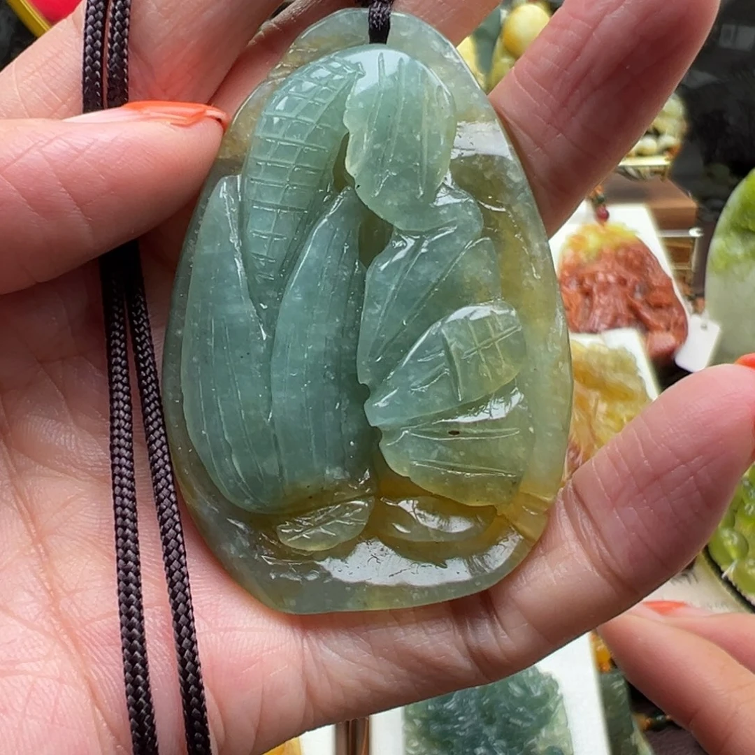 岫玉未镶嵌挂件挂件