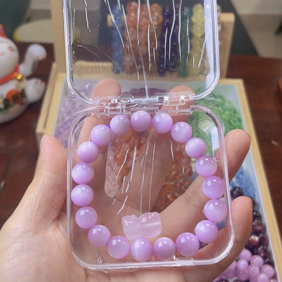 水晶手链未镶嵌诗*10mm 紫锂辉