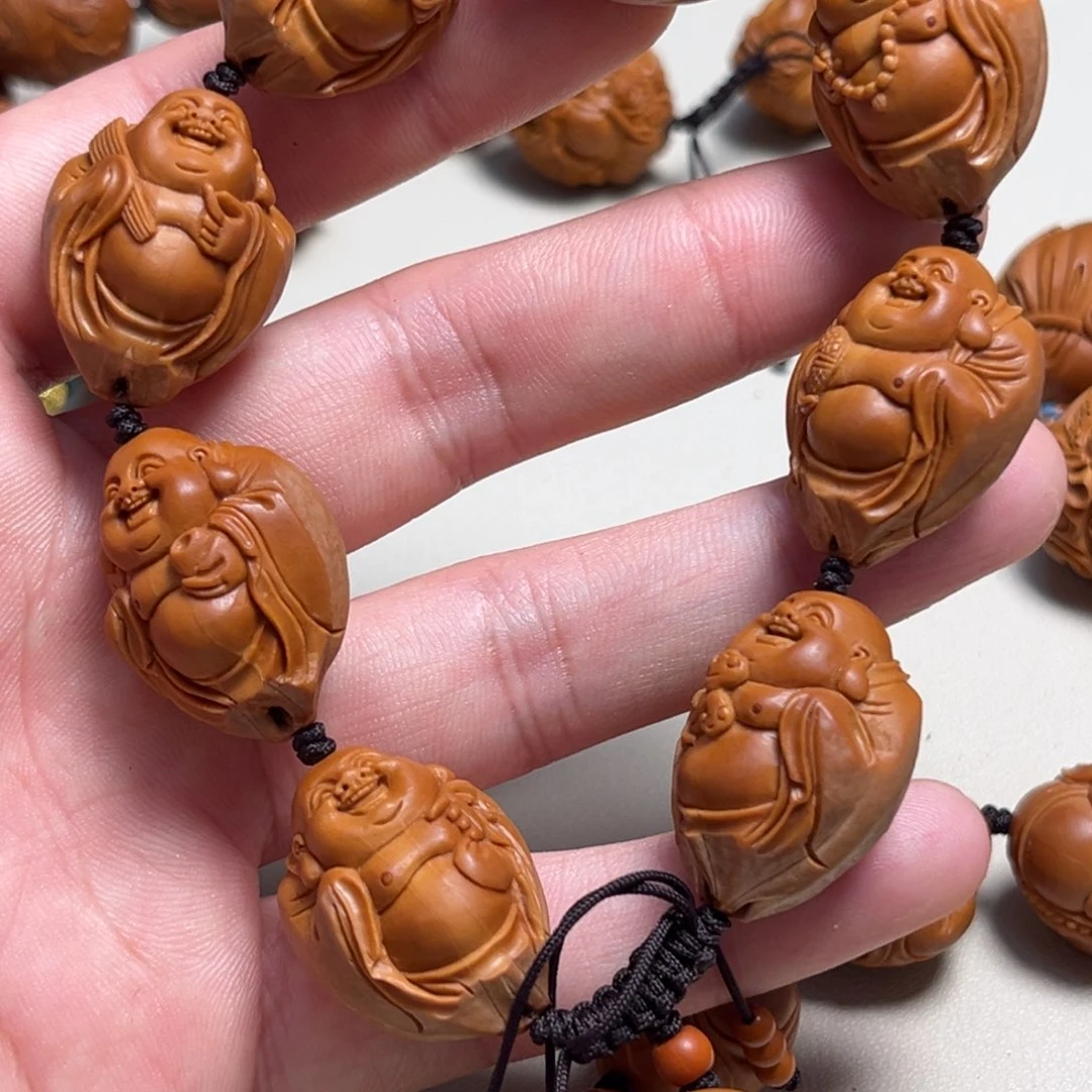 橄榄核吊坠嘭*铁核包衣弥勒