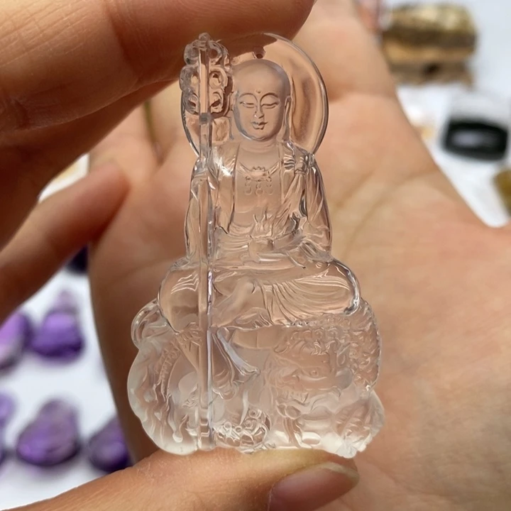 水晶颈饰未镶嵌幺****回定制