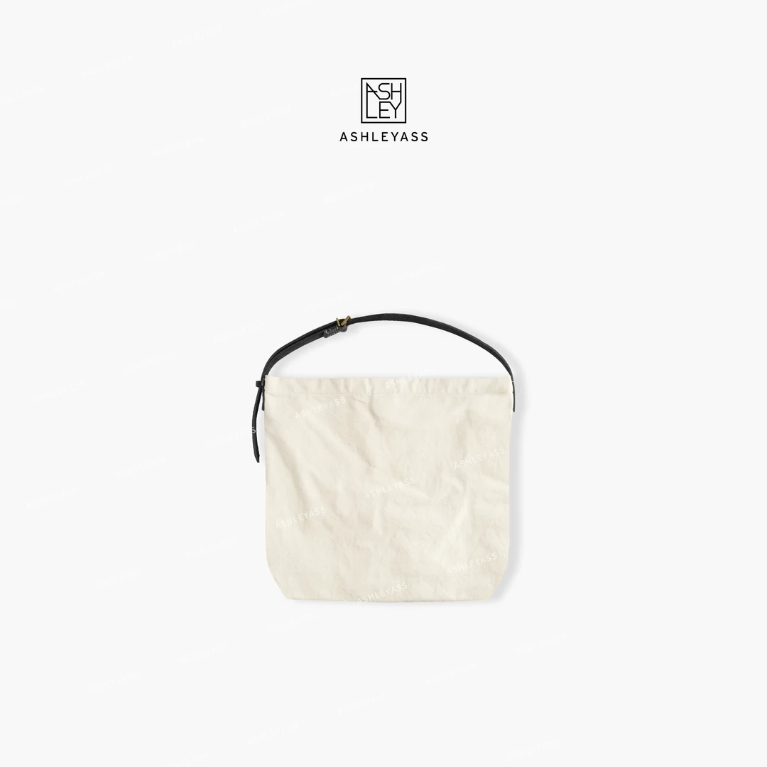 【ASHLEYASS】优质棉麻包包简洁大容量肩带可调节包包LSP420285S