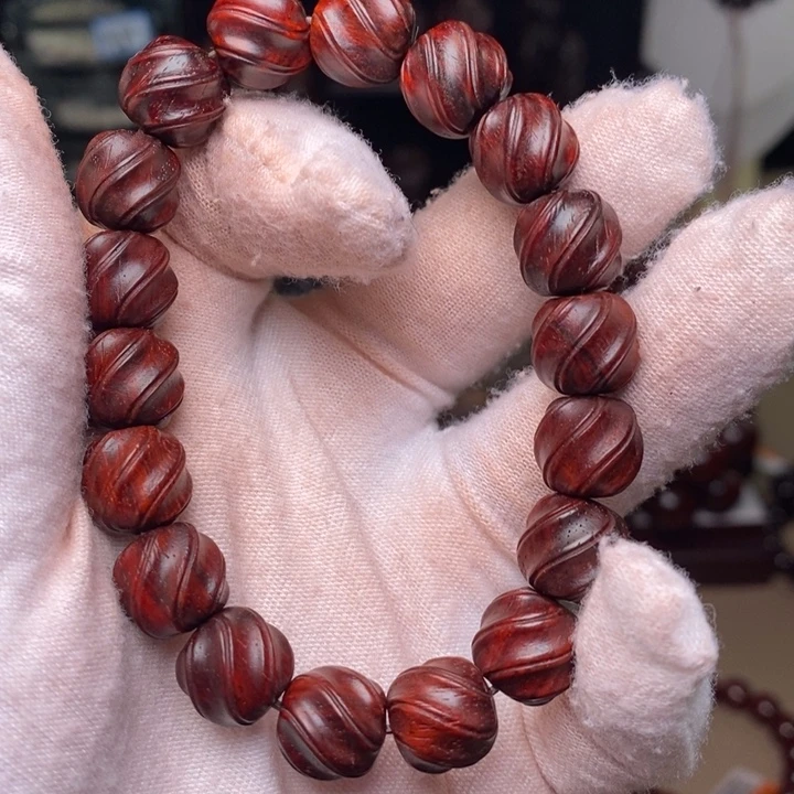 檀香紫檀（小叶紫檀）手串/手链扭扭珠1.1