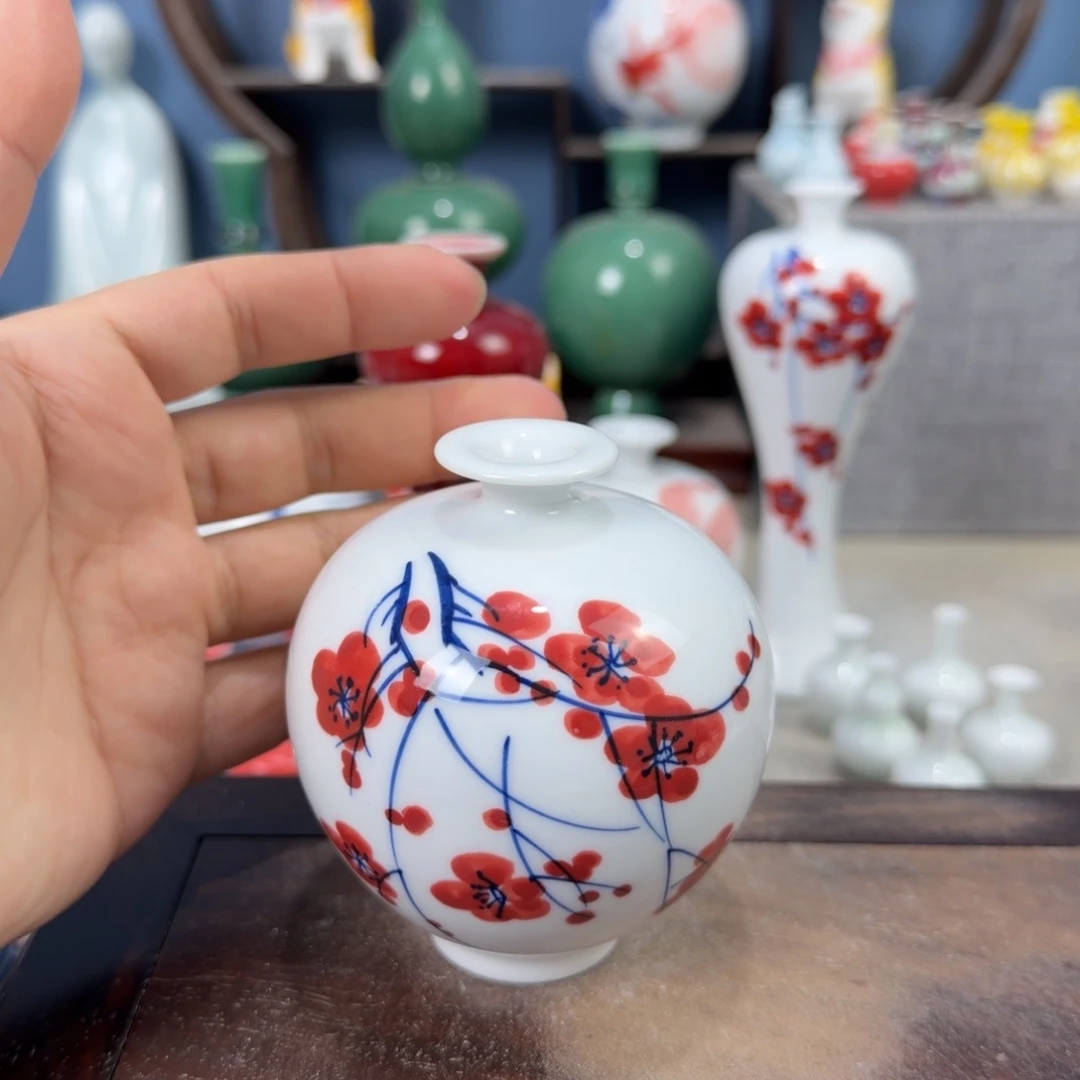 陶瓷手工小花器摆件