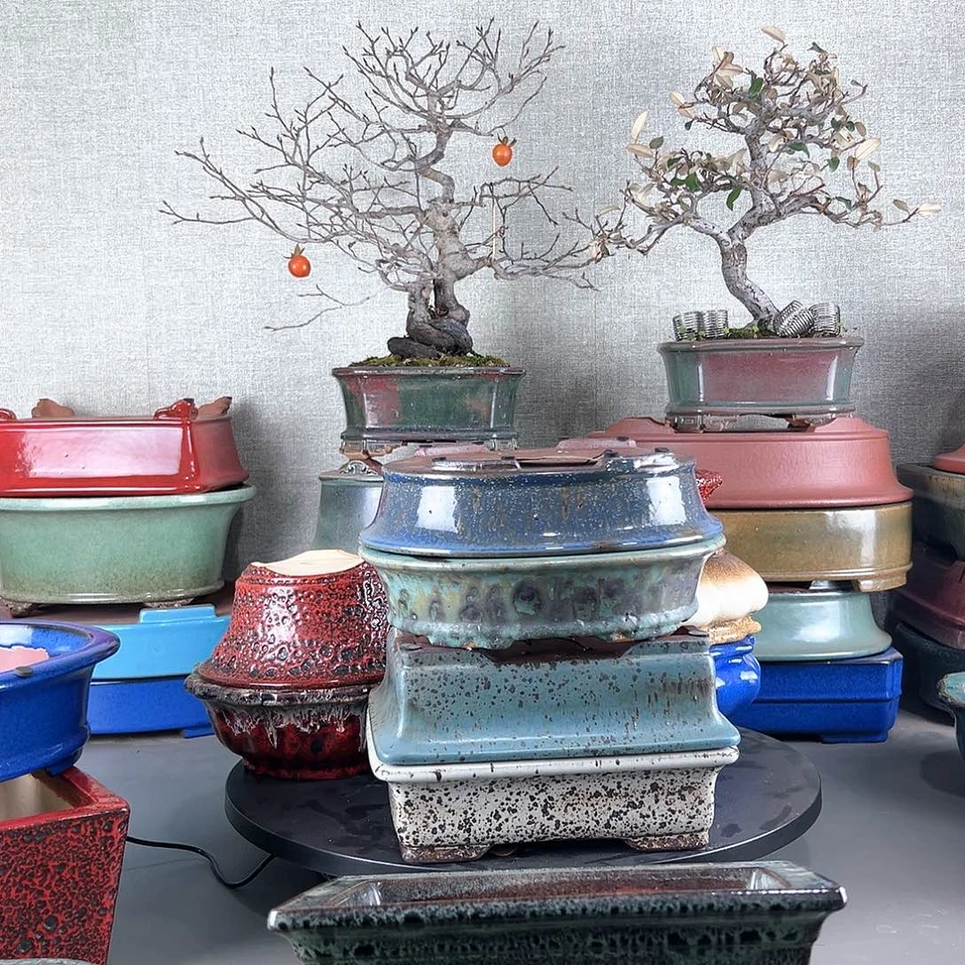 刘***成高温紫砂釉盆一只