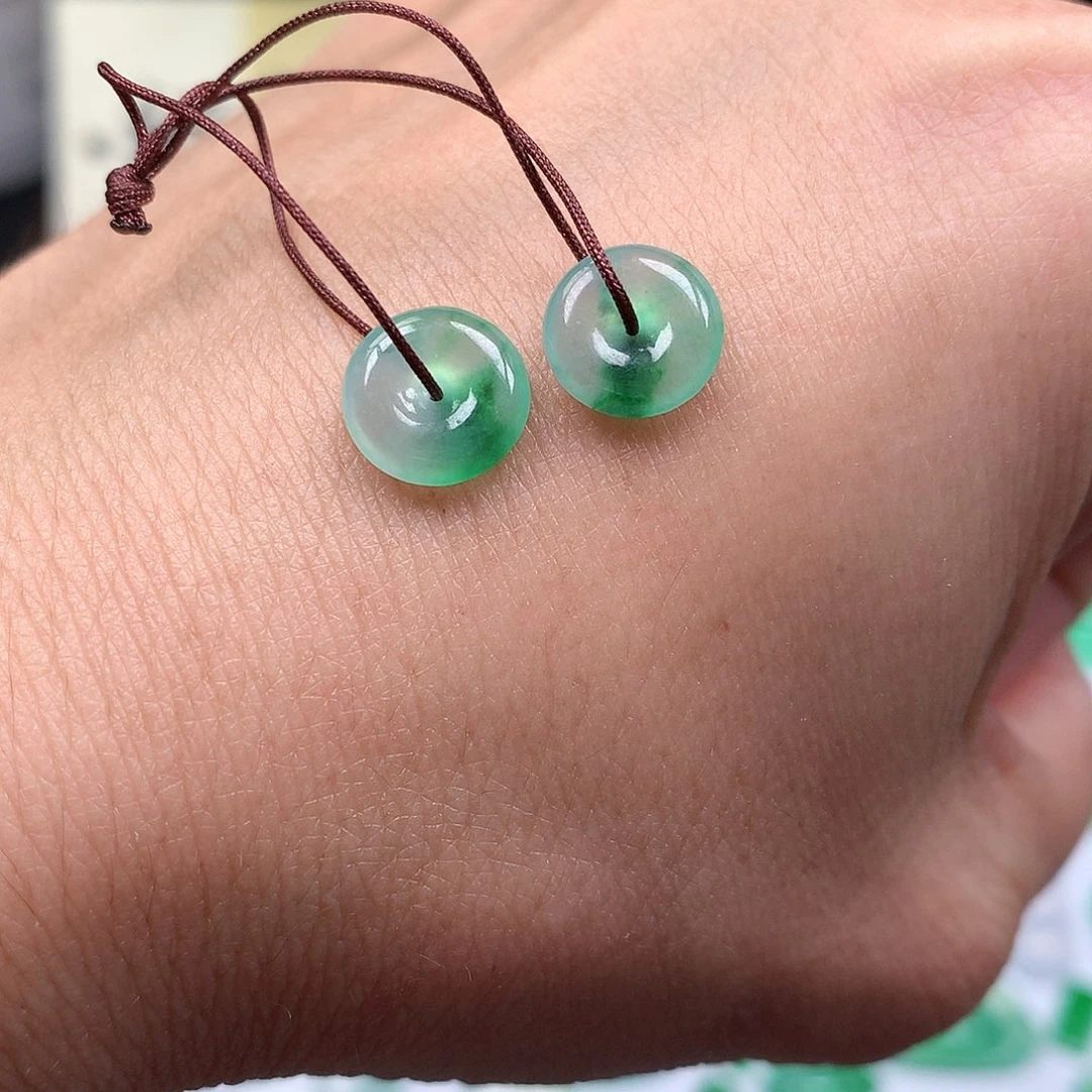 翡翠裸石缅甸天然A货翡翠冰种平安扣