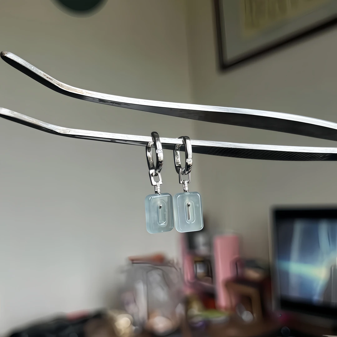 素圈耳环配件diy人工材料甜甜圈耳饰平安扣专用耳坠万用空托简约