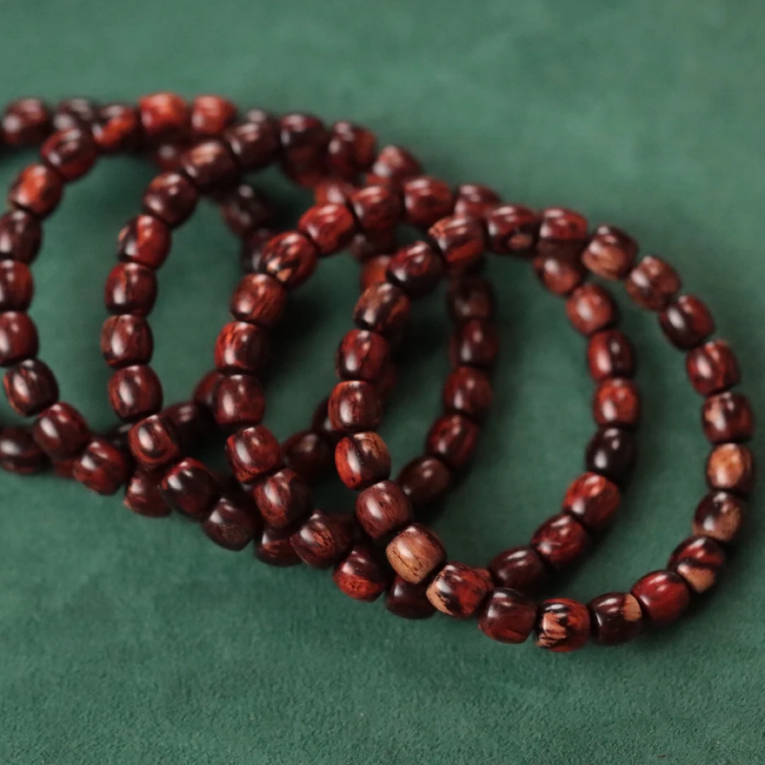 降真香 红降【瑕疵】8x8mm单圈-99多样性随机发一串