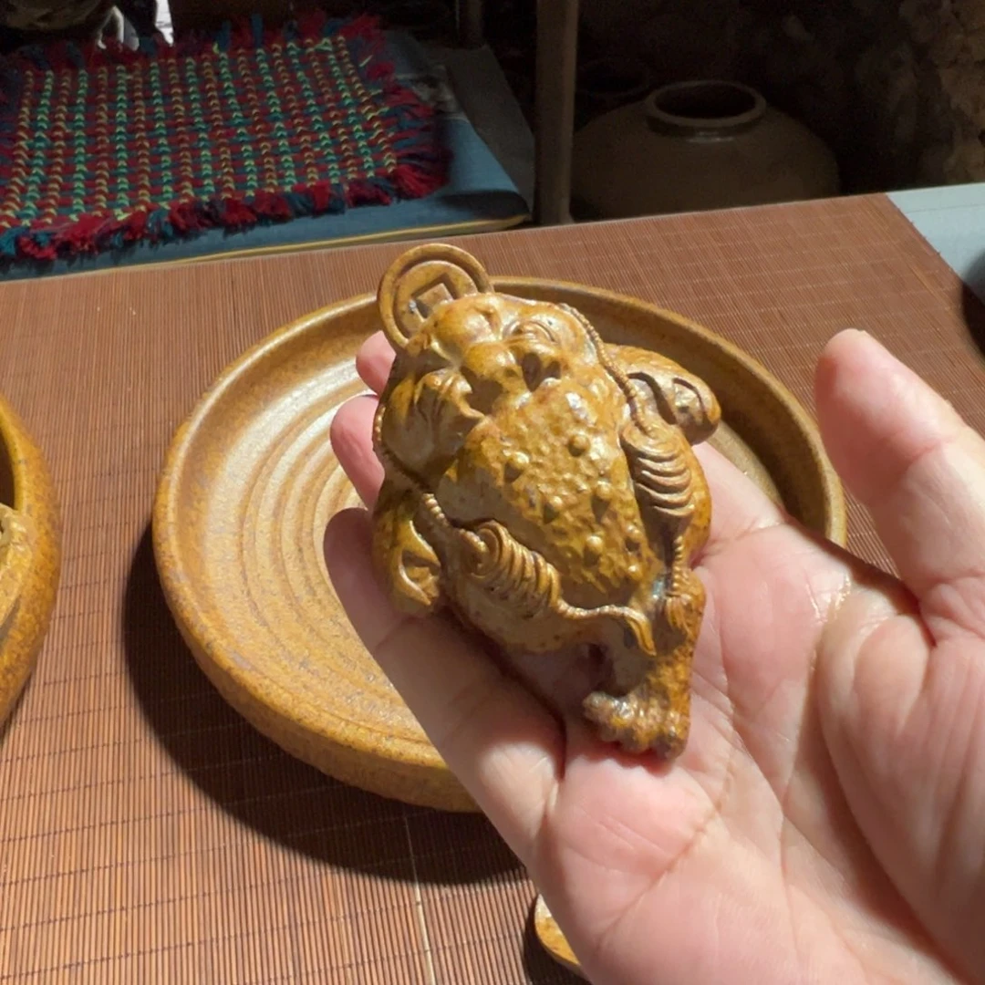 缸金蟾原谷烧高温粗瓷