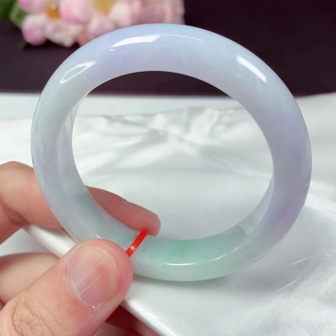 翡翠未镶嵌手镯52.5圈