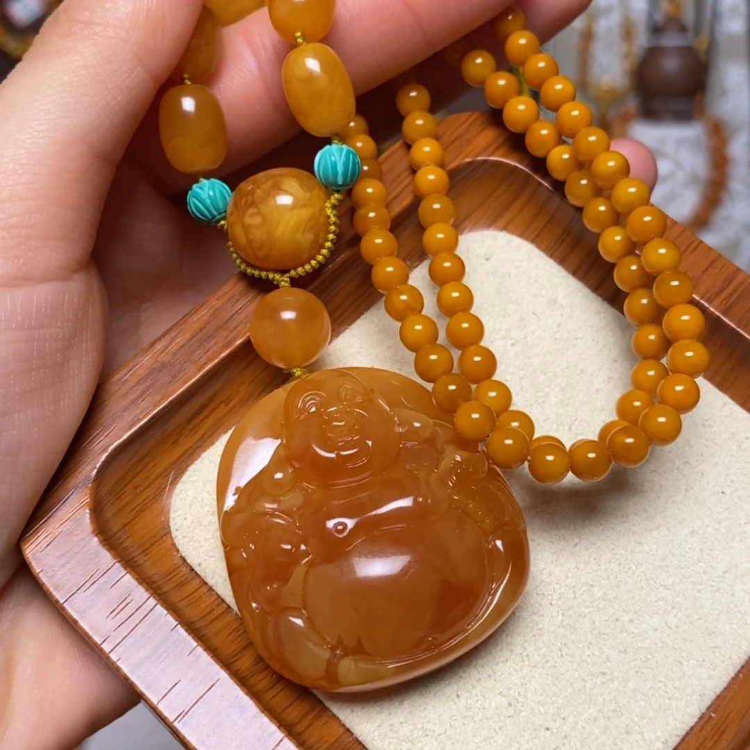 【闪购商品】蜜蜡颈饰未镶嵌项链