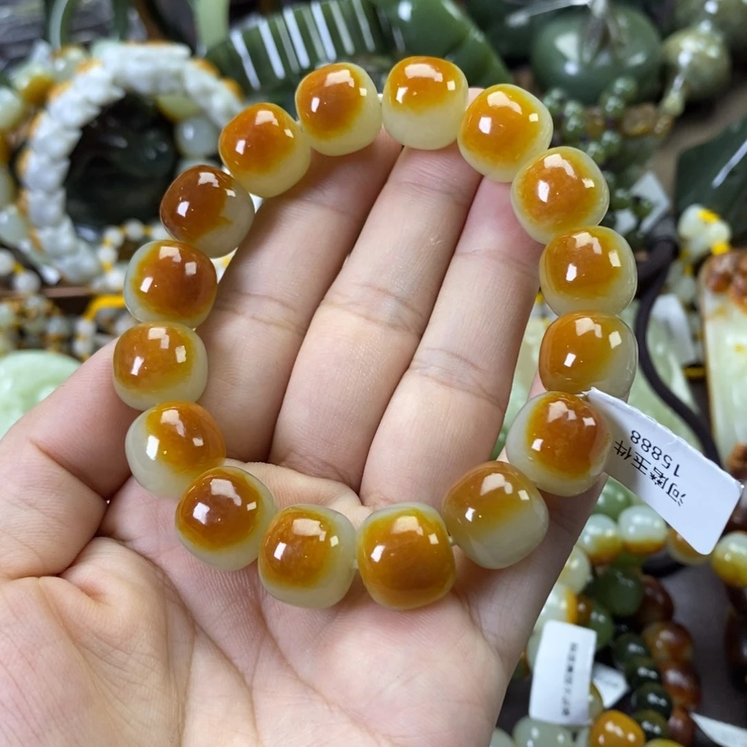 未镶嵌手串透闪石质玉大*