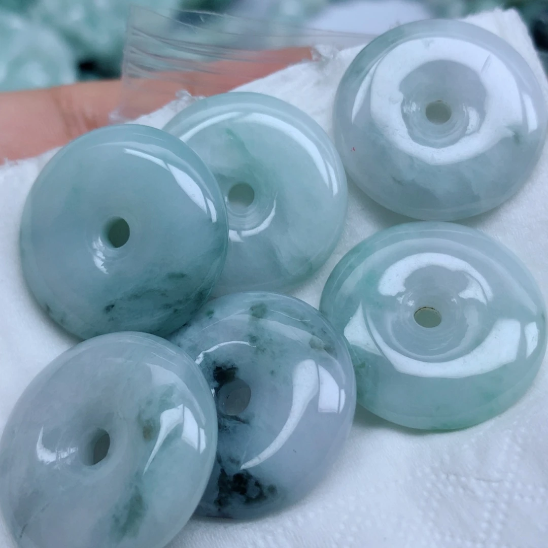 翡翠未镶嵌项链珠子珠