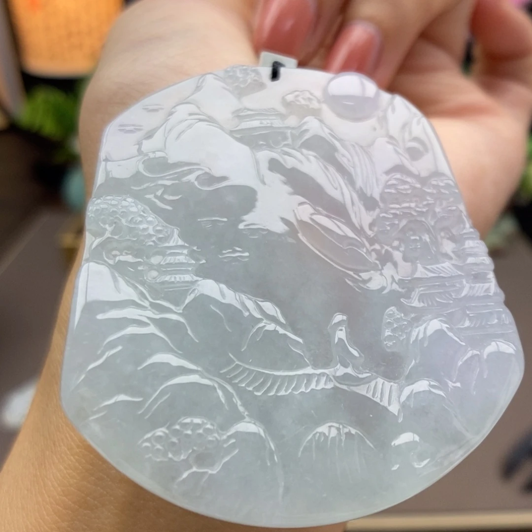 翡翠未镶嵌颈饰吊坠78