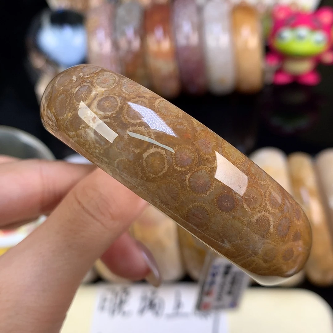 【闪购商品】颈饰未镶嵌硅化珊瑚（珊瑚玉）福利手镯57.8（56号）