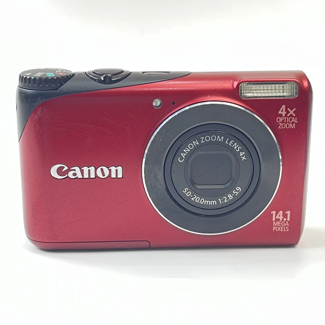 95新 Canon/佳能 a2200红色1410w像素4x光变ccd数码相机
