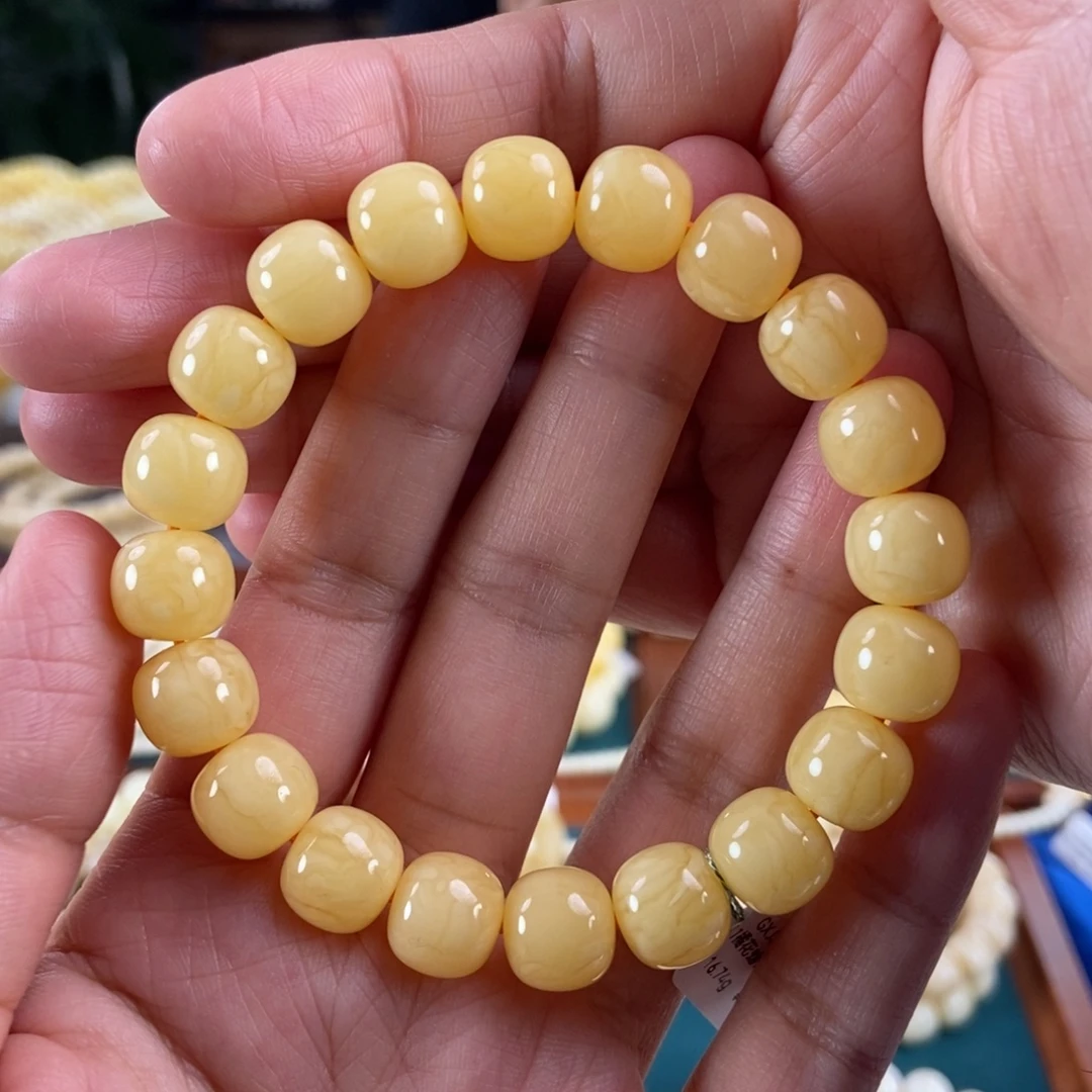 琥珀未镶嵌珠宝奇石11同料橘花蜡老型16.74