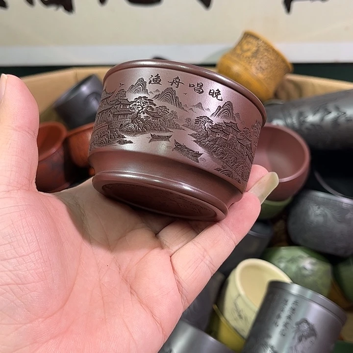 茶杯紫砂全手工紫砂主人杯