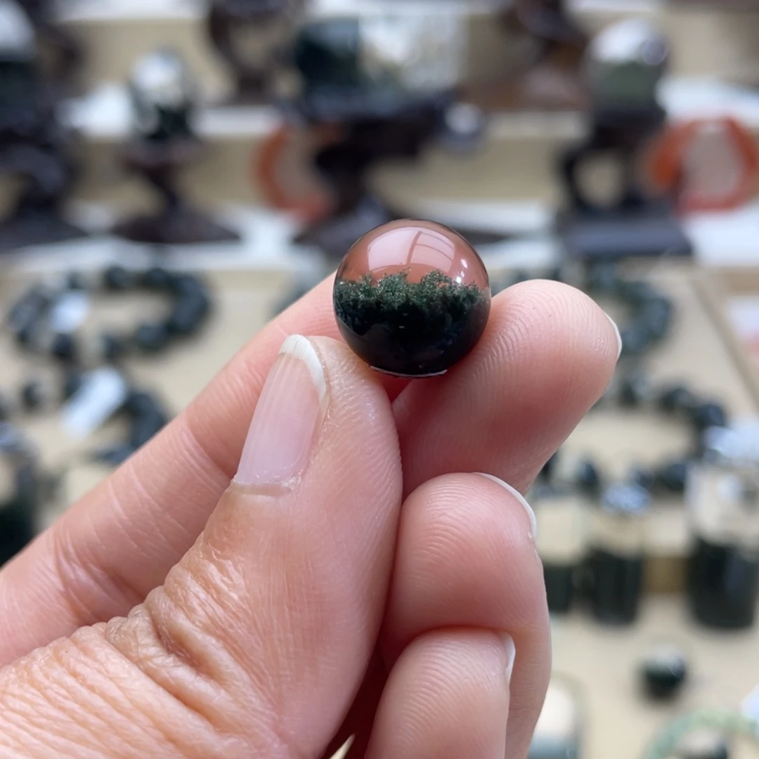 水晶颈饰未镶嵌绿幽灵单珠