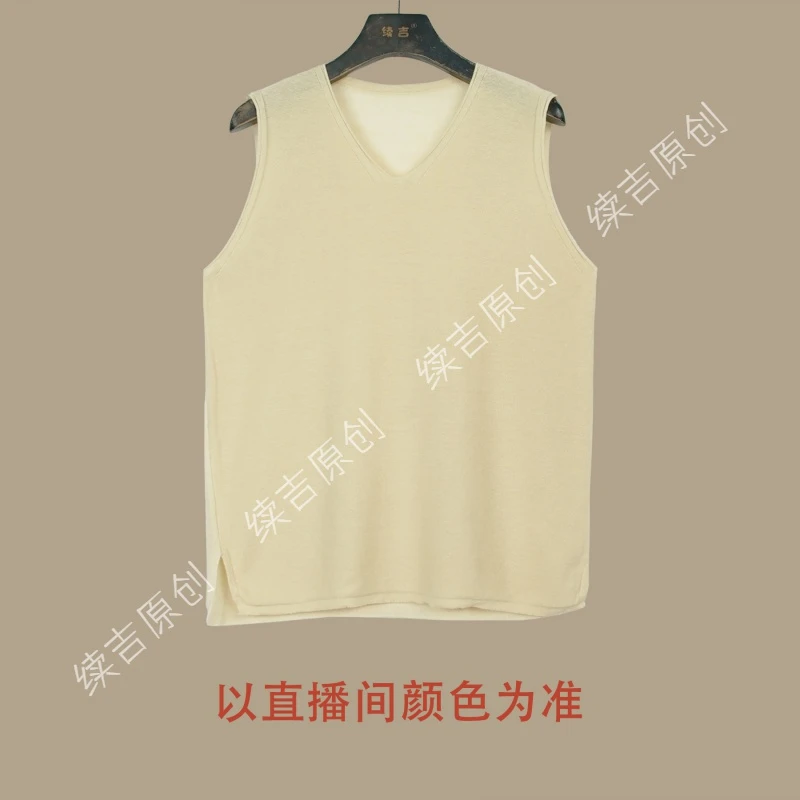 原创出品24-683女背心打底休闲百搭女士宽松无袖保暖圆领