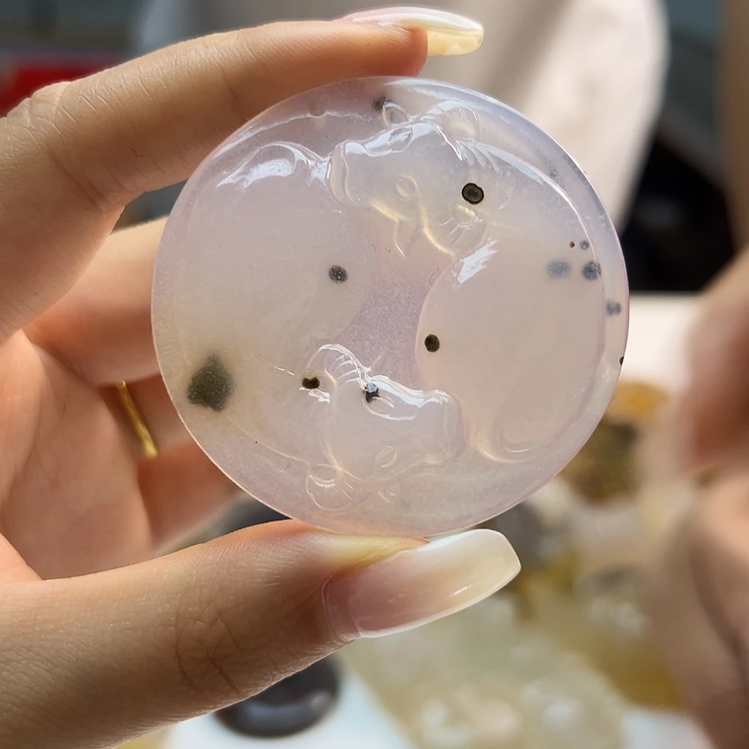 玛瑙/玉髓未镶嵌吊坠(不含链)