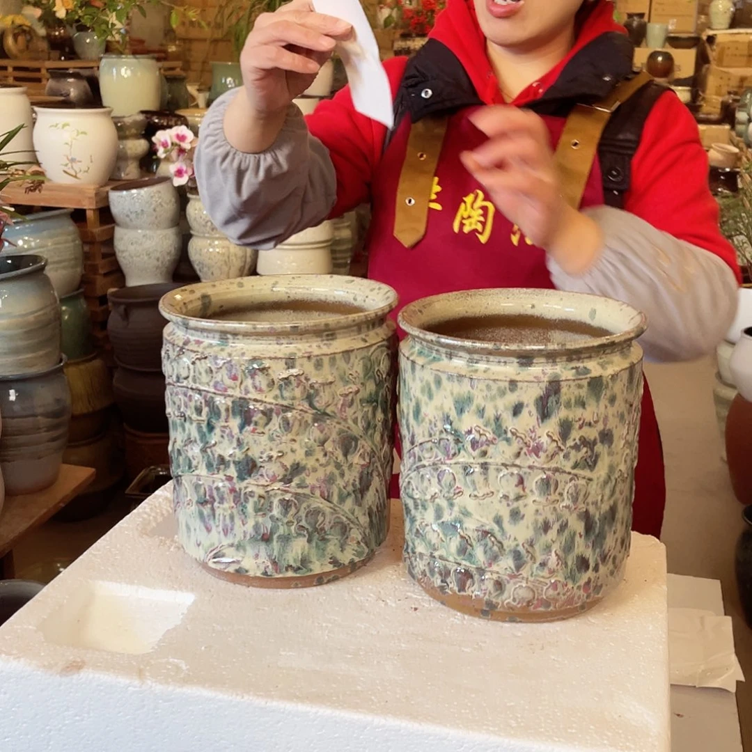 紫砂花盆高度22口径18