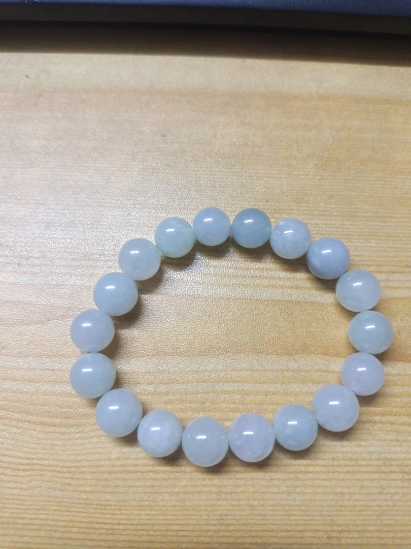 天然缅甸翡翠A货手串珠子卡11
