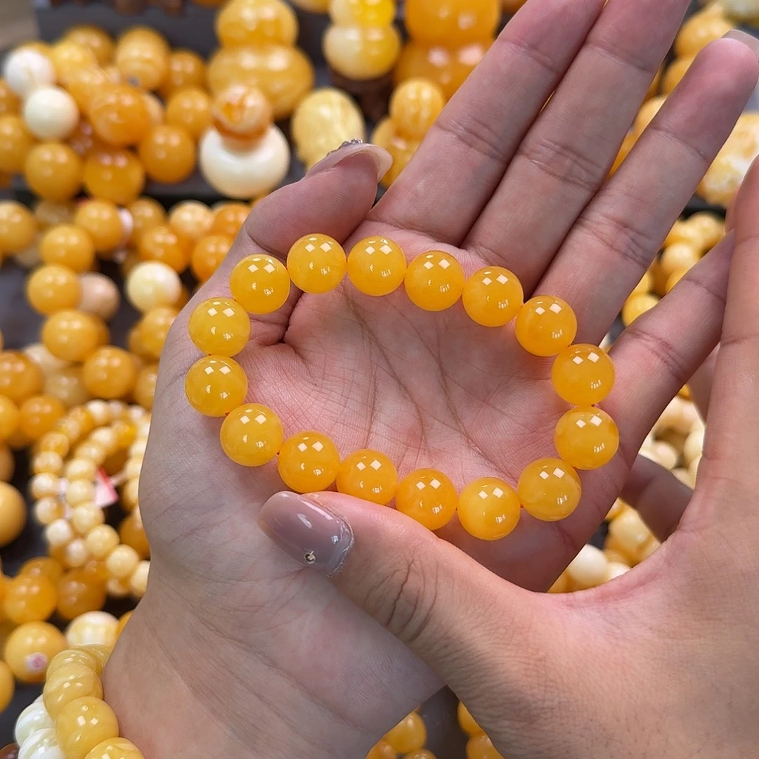 蜜蜡未镶嵌珠宝奇石同料13mm