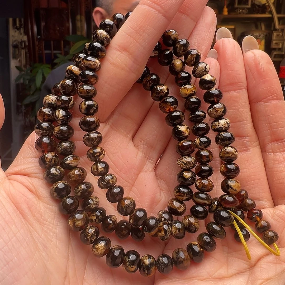 琥珀未镶嵌裸石抚顺琥珀20037七