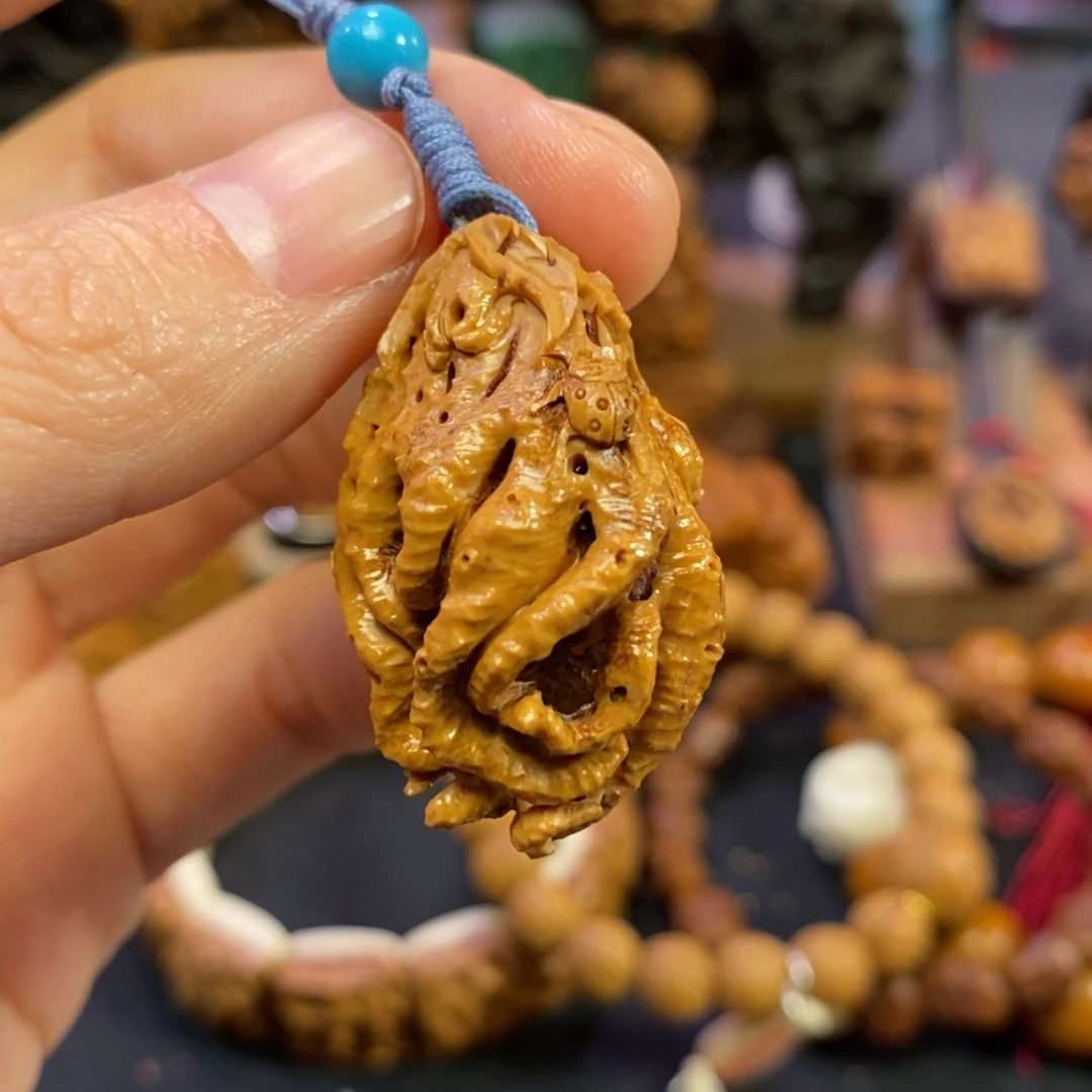 潍坊核雕桃核雕刻佛手