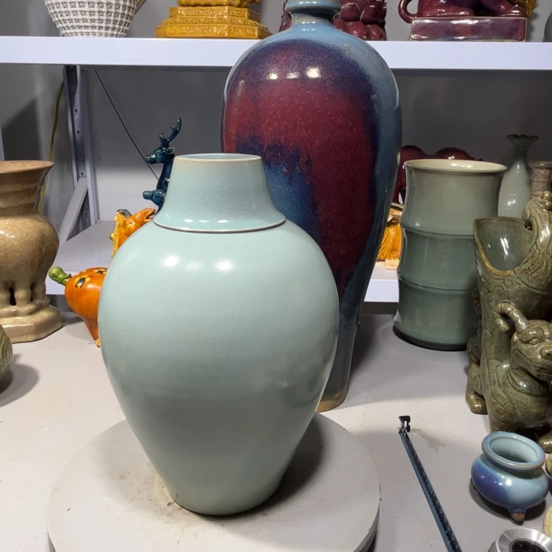 瓶传*钧窑瓷器品相完美