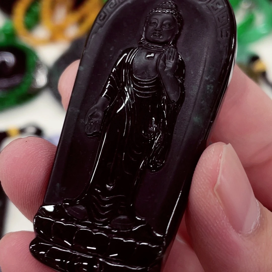 翡翠未镶嵌颈饰先鉴后发一物一证