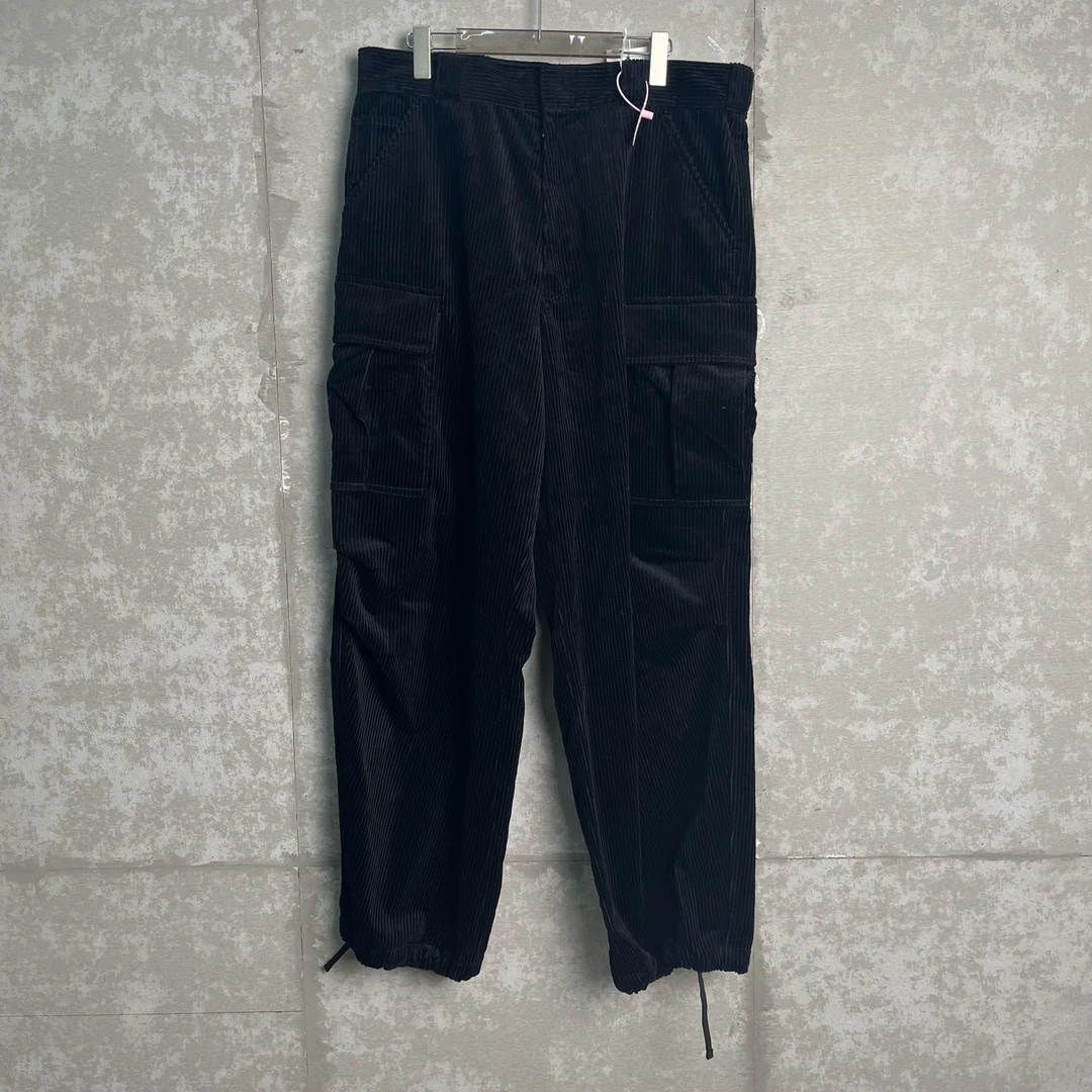 未使用 Prada/普拉达 L*1/三角标Logo灯芯绒休闲裤/18214