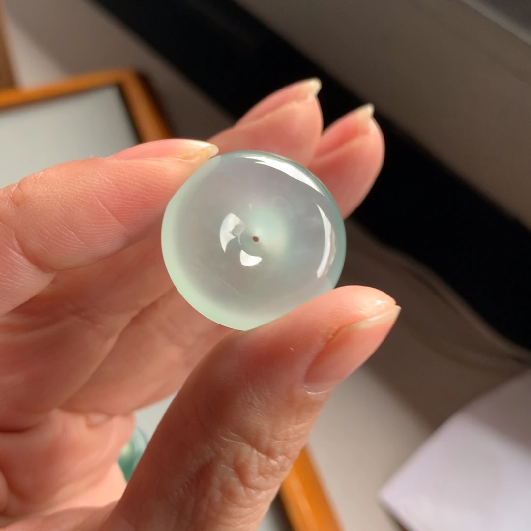 翡翠颈饰未镶嵌天然缅甸翡翠吊坠23.7-7.7