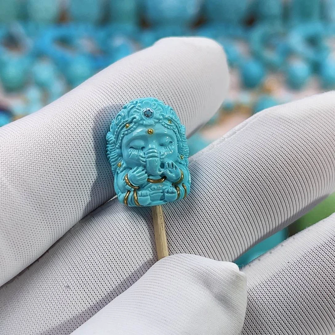 绿松石珠宝奇石未镶嵌