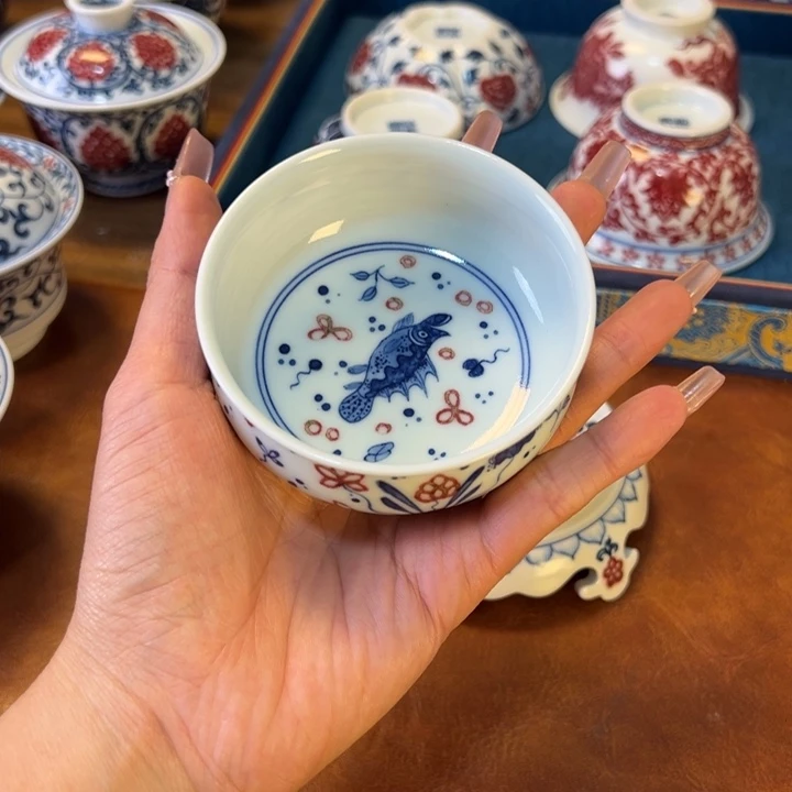 瓷片景德镇陶瓷手工手绘