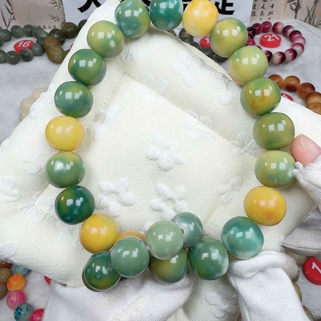 白玉菩提吊坠卡16手工干磨山川水纹手工干磨苹果园