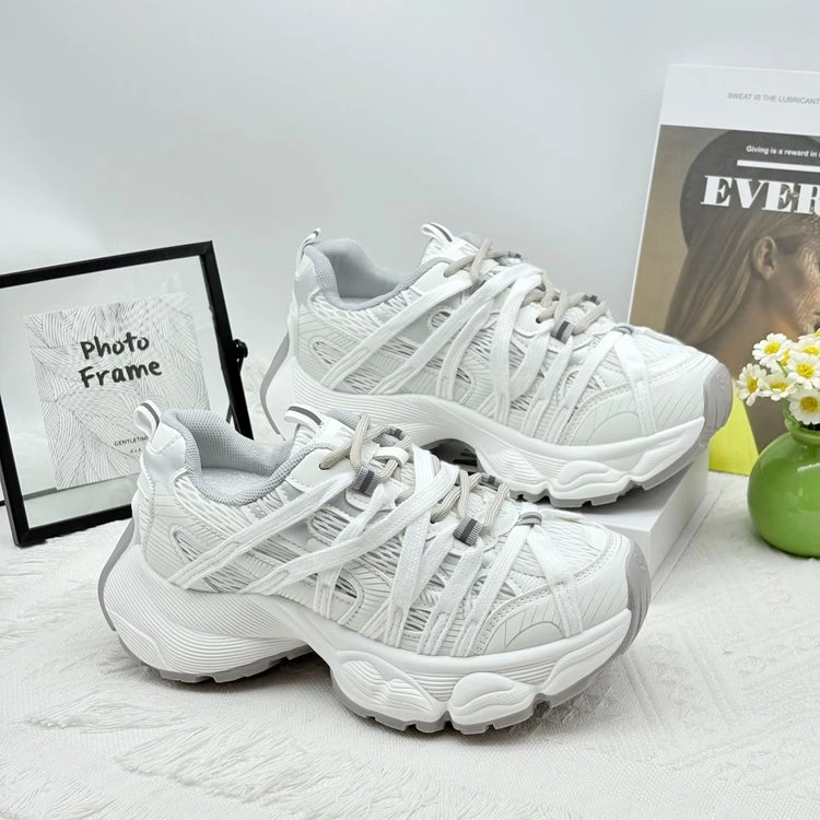 爆款厚底小白鞋女春夏新款经典百搭增高运动休闲板鞋LQ