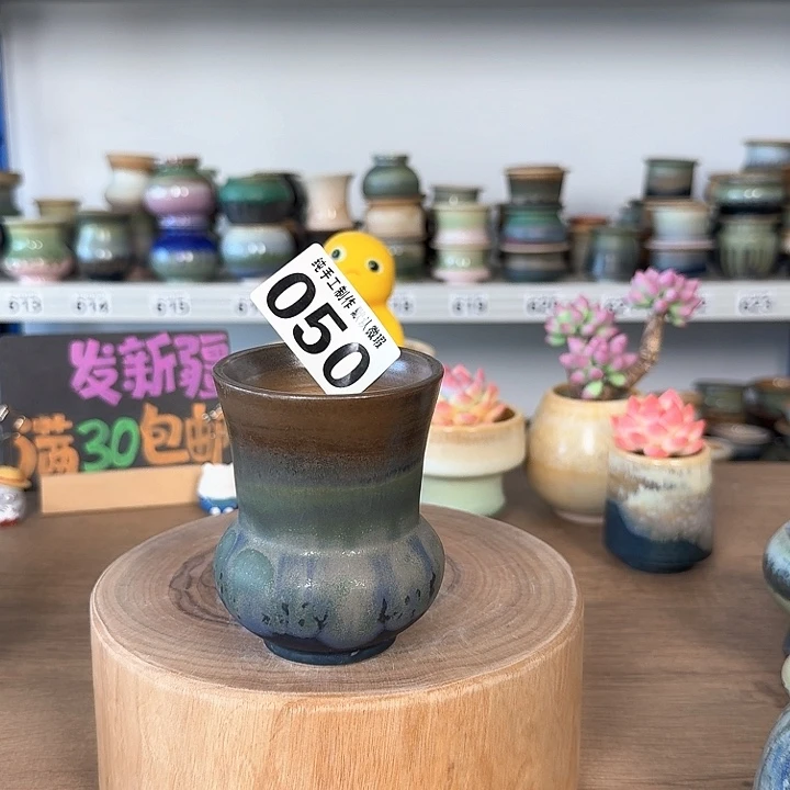 景德镇手工陶瓷盆 口6.5