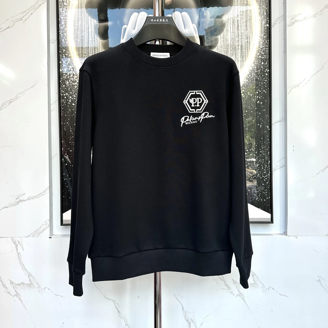 阔【PP卫衣】新款春秋男式工装LOGO提花卫衣打底衫男装保潮流8338