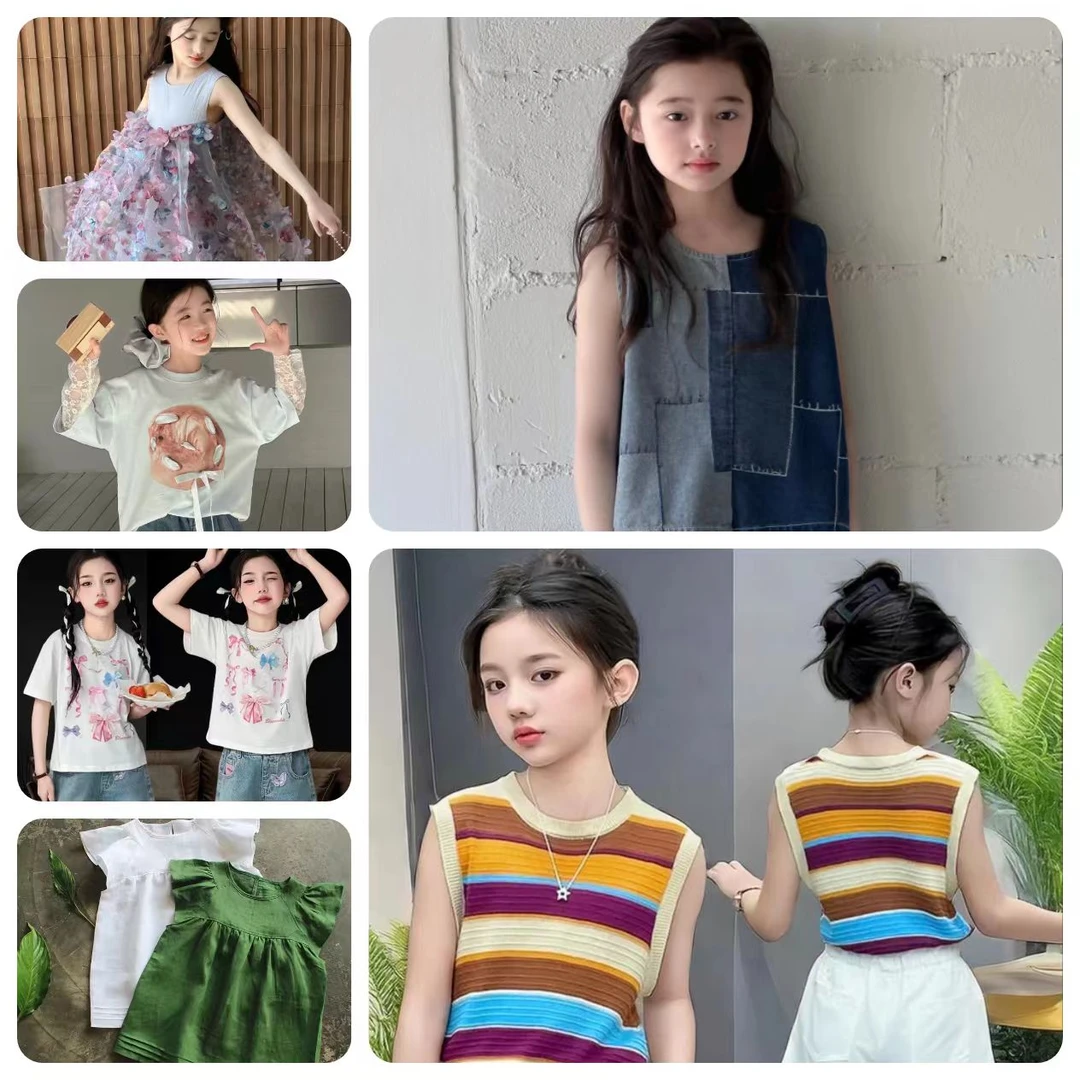 (S201-S250)夏季现货实体品牌中小童男女新款童装断码捡漏合集