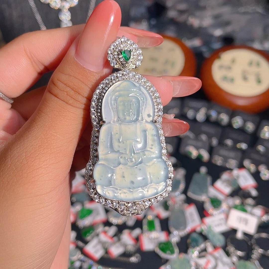 翡翠未镶嵌吊坠(不含链)