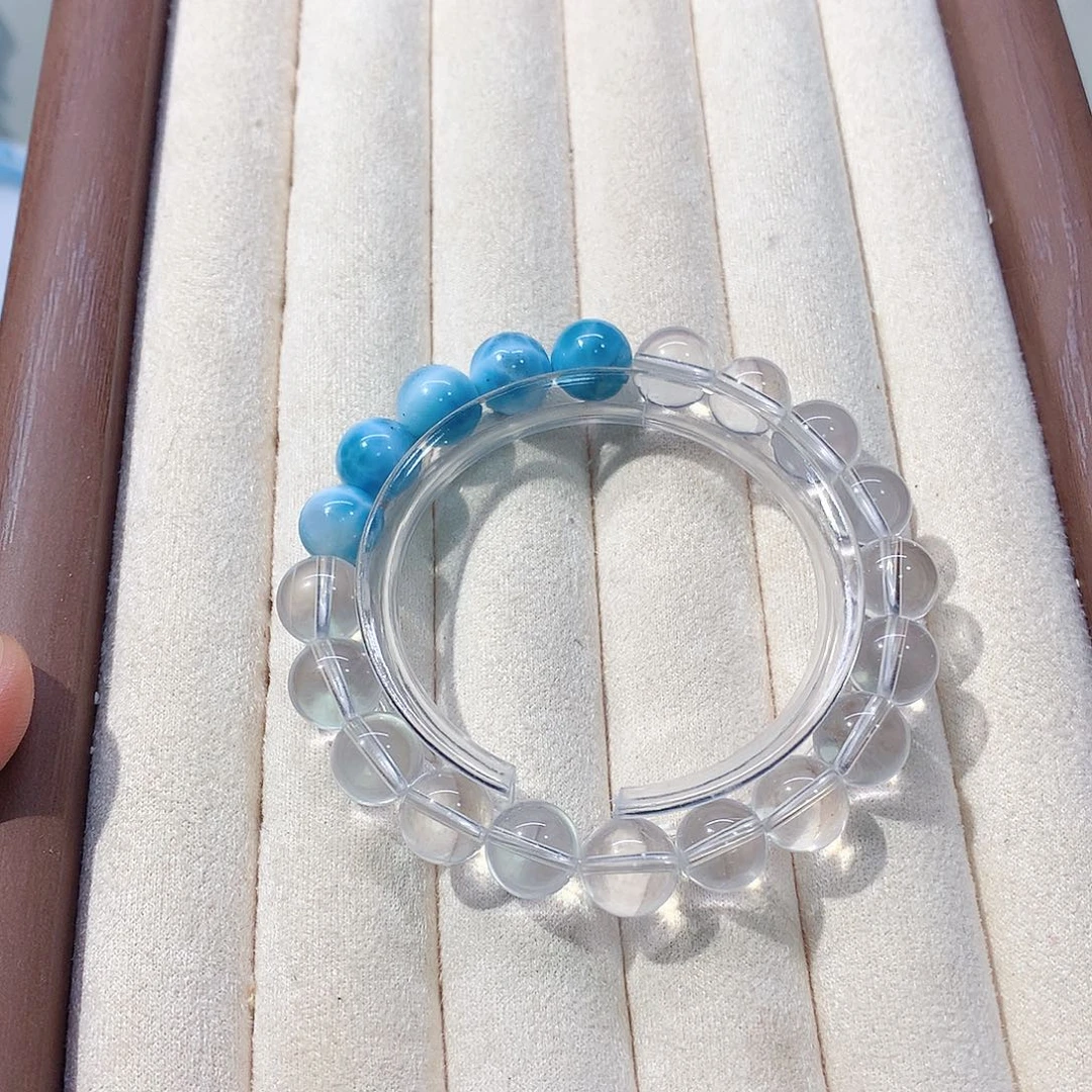 针钠钙石（海纹石）未镶嵌珠宝半成品10+海纹石微微瑕