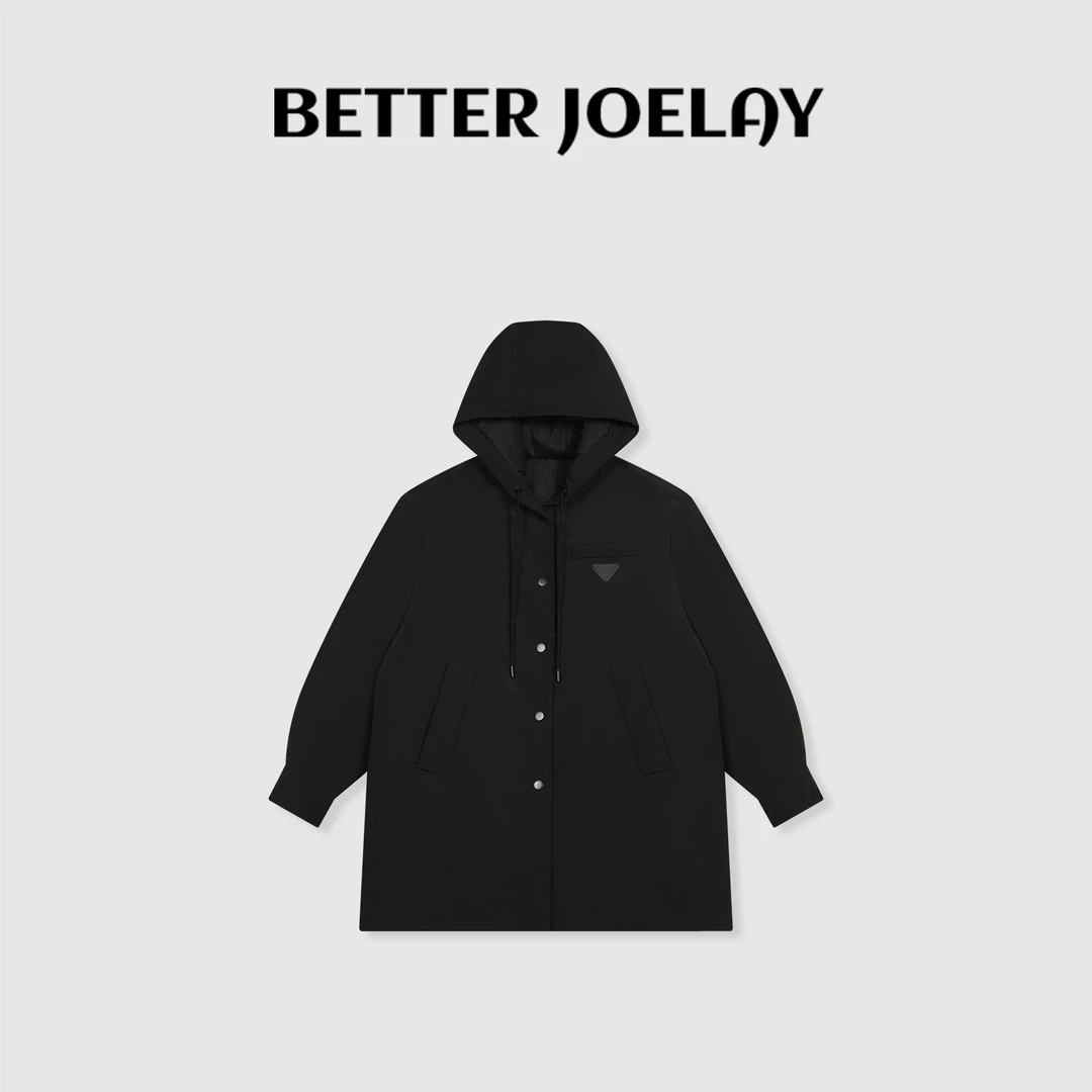 BETTERJOELAY -【酷黑暖盾】时尚穿棉衣外套百搭休闲慵懒Z5326