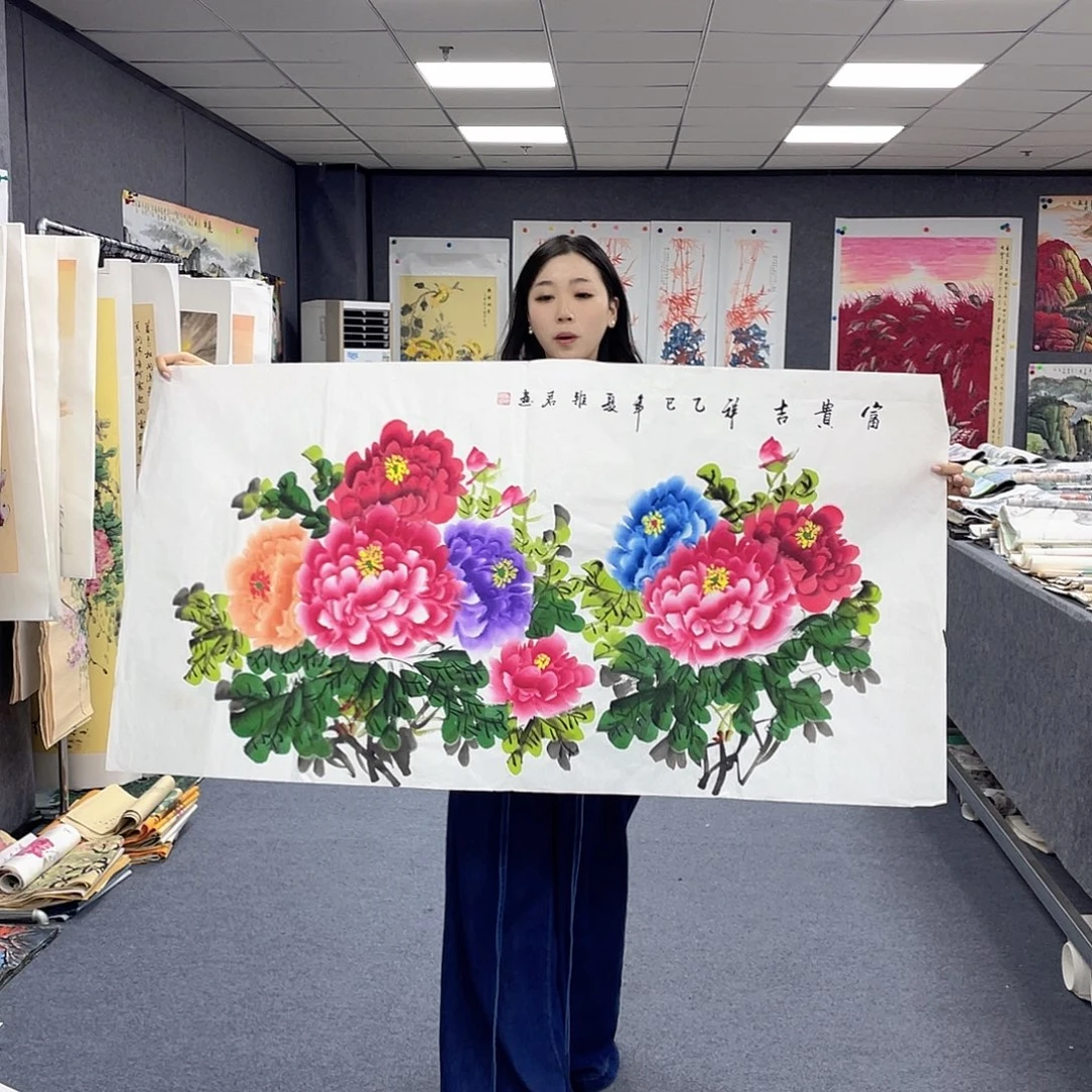 国画作品小姐姐放漏…