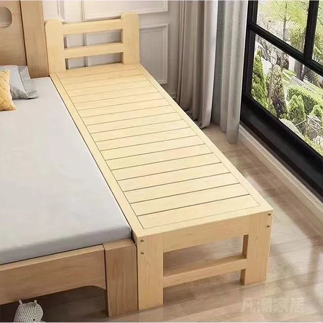 加宽拼接床儿童带护栏单人床实木宝宝小床边延伸加厚经济型可定制